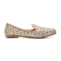 Ivory Sequin Embroidered Wedding Mojari