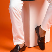 Criss-Cross Nagra Jutti Loafers for Men