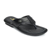 Leather V-Strap Cushioned Slippers for Men