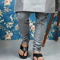 Leather V-Strap Cushioned Slippers for Men
