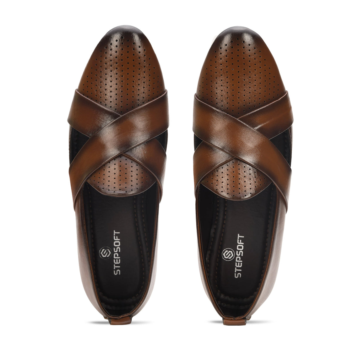 Criss-Cross Nagra Jutti Loafers for Men