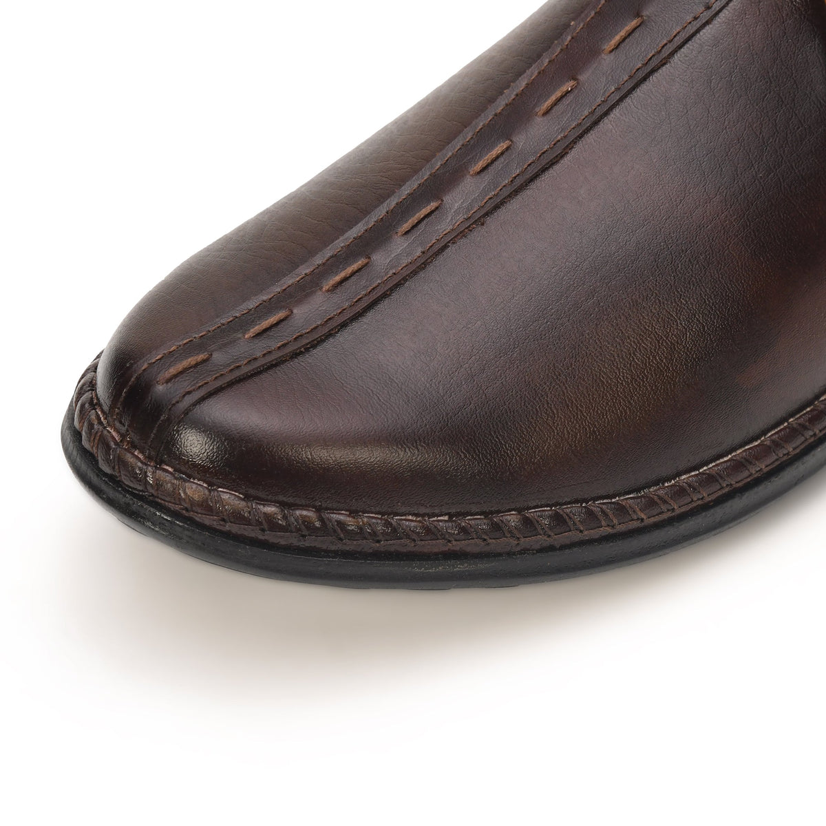 Breathable Faux Leather Mojari Jutti Men