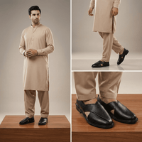 Ethnic Slip-On Closed-Toe Sandals Men