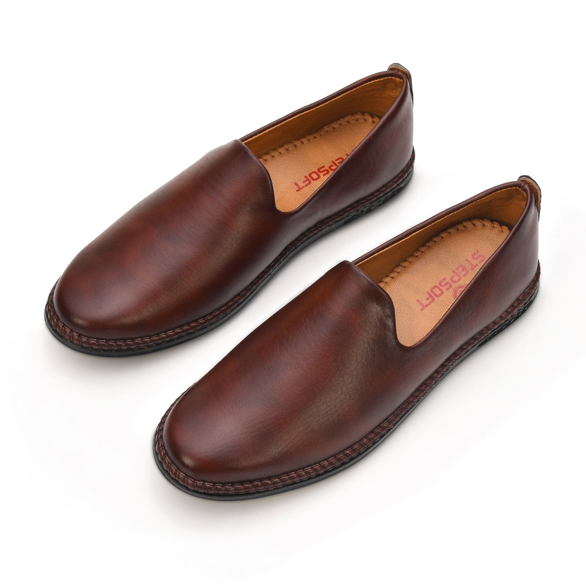 Faux Leather Slip-On Ethnic Jutti Men