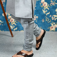 Leather V-Strap Cushioned Slippers for Men