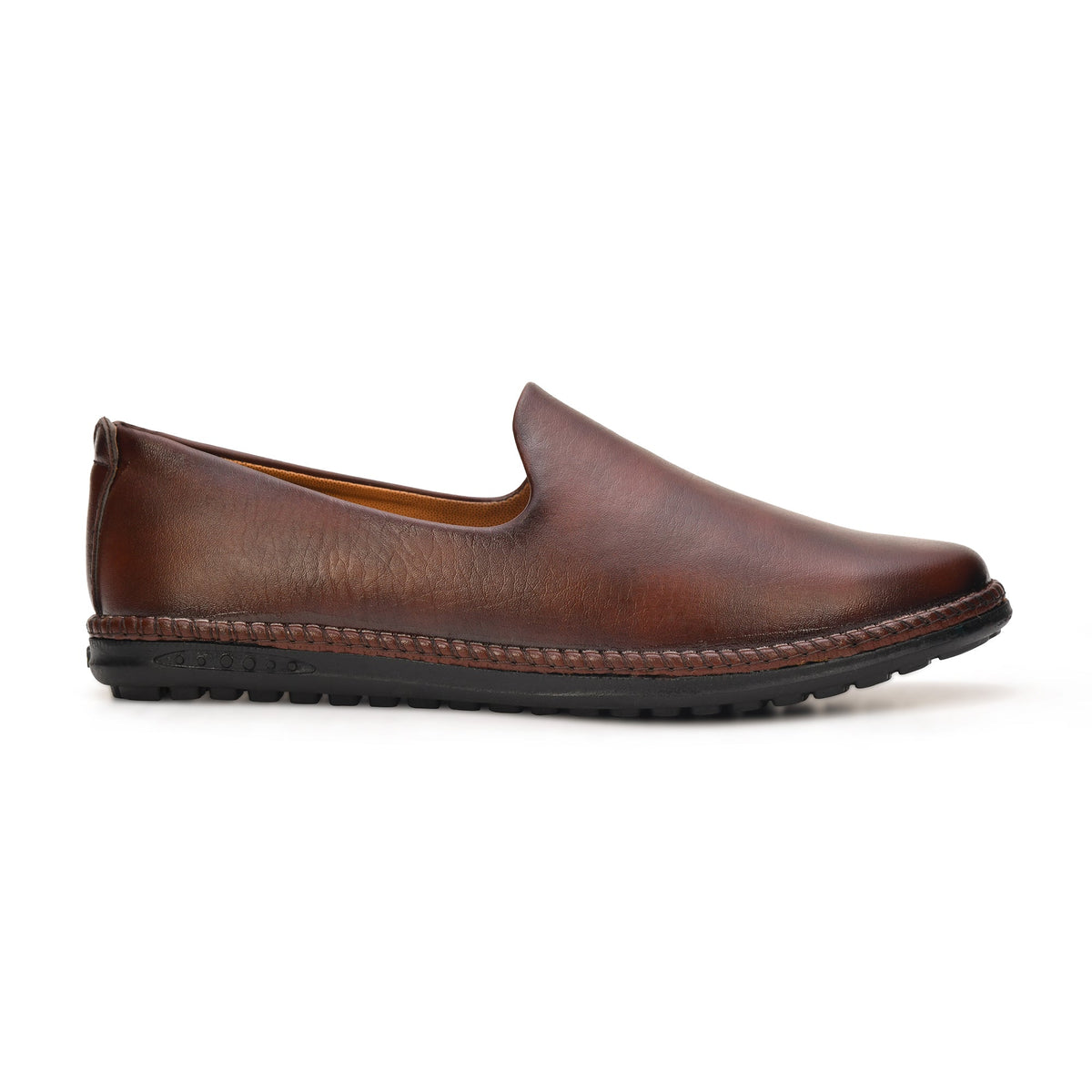 Faux Leather Slip-On Ethnic Jutti Men