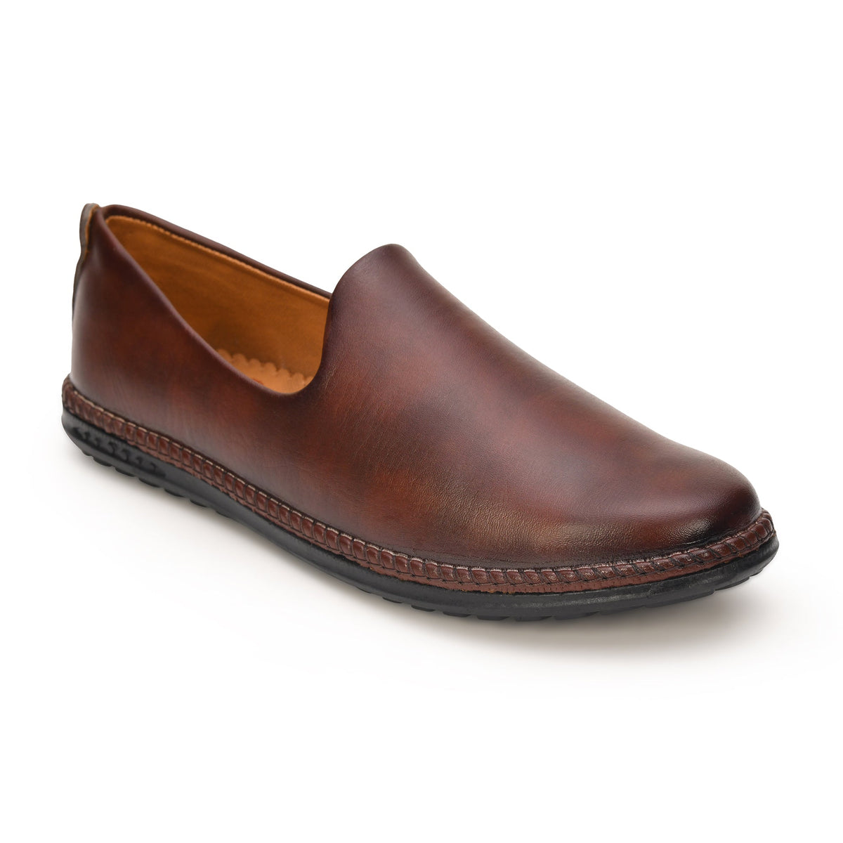 Faux Leather Slip-On Ethnic Jutti Men