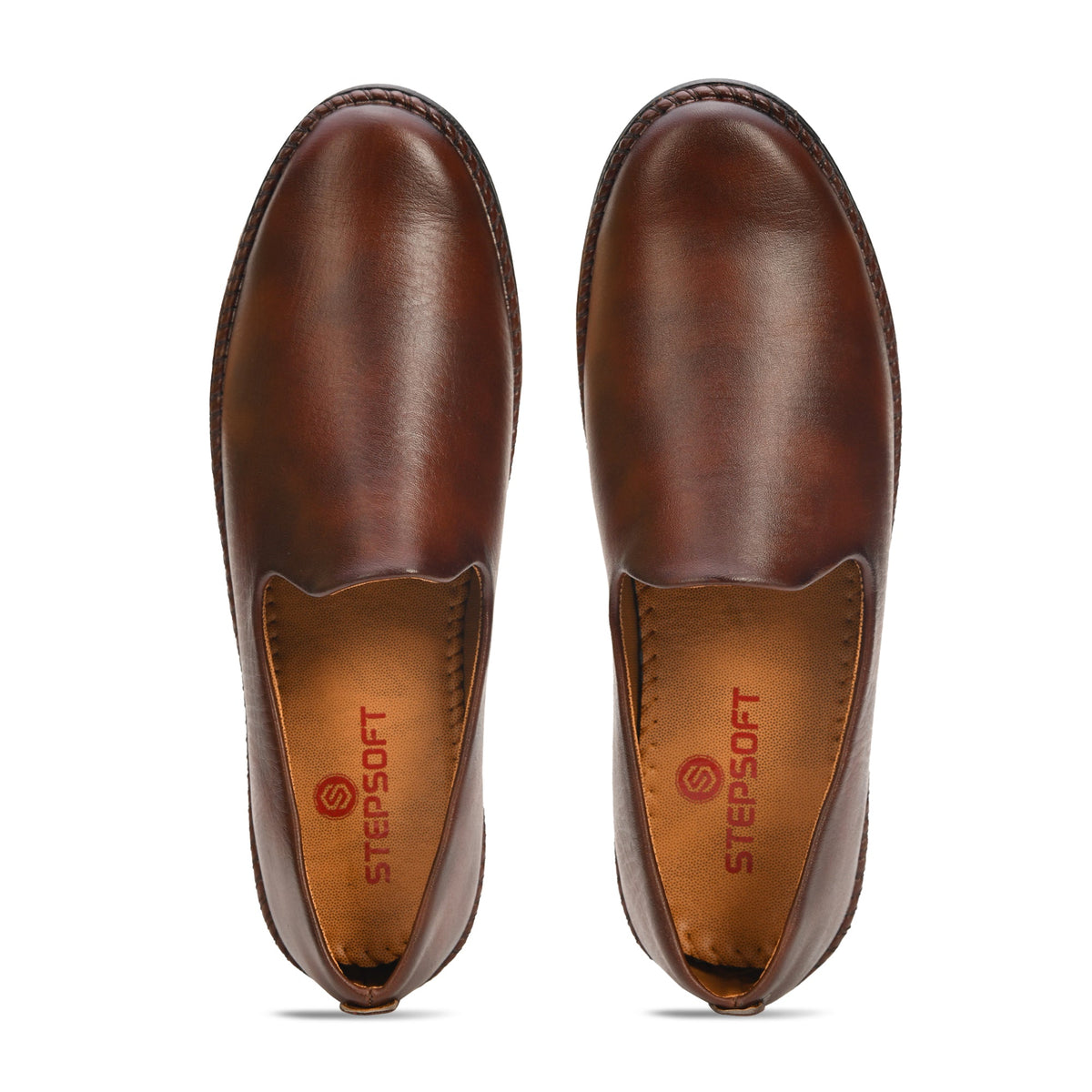 Faux Leather Slip-On Ethnic Jutti Men