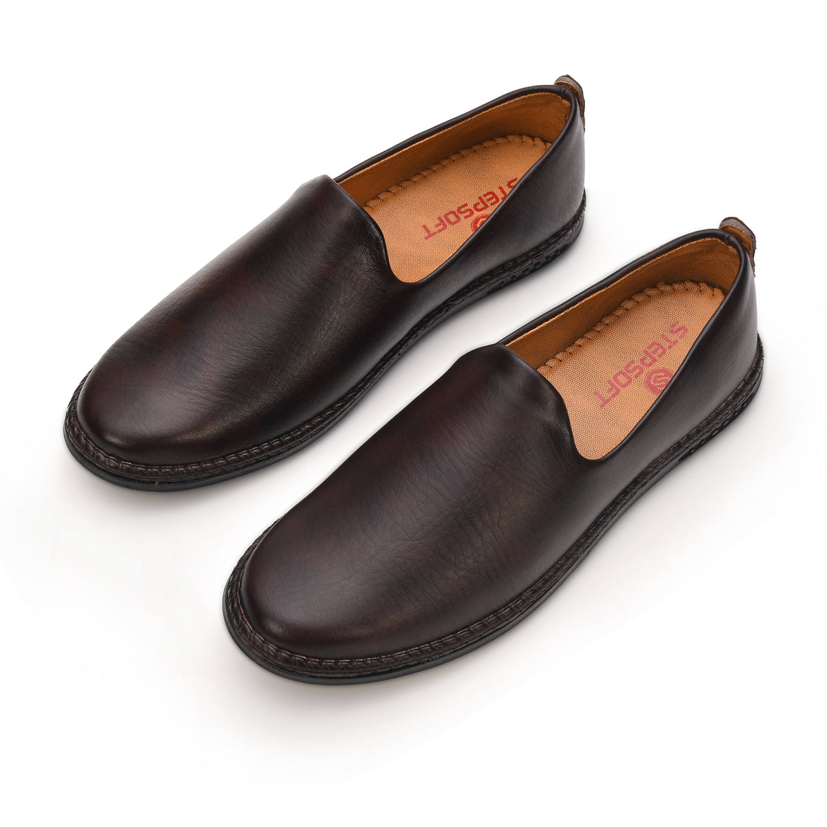 Faux Leather Slip-On Ethnic Jutti Men