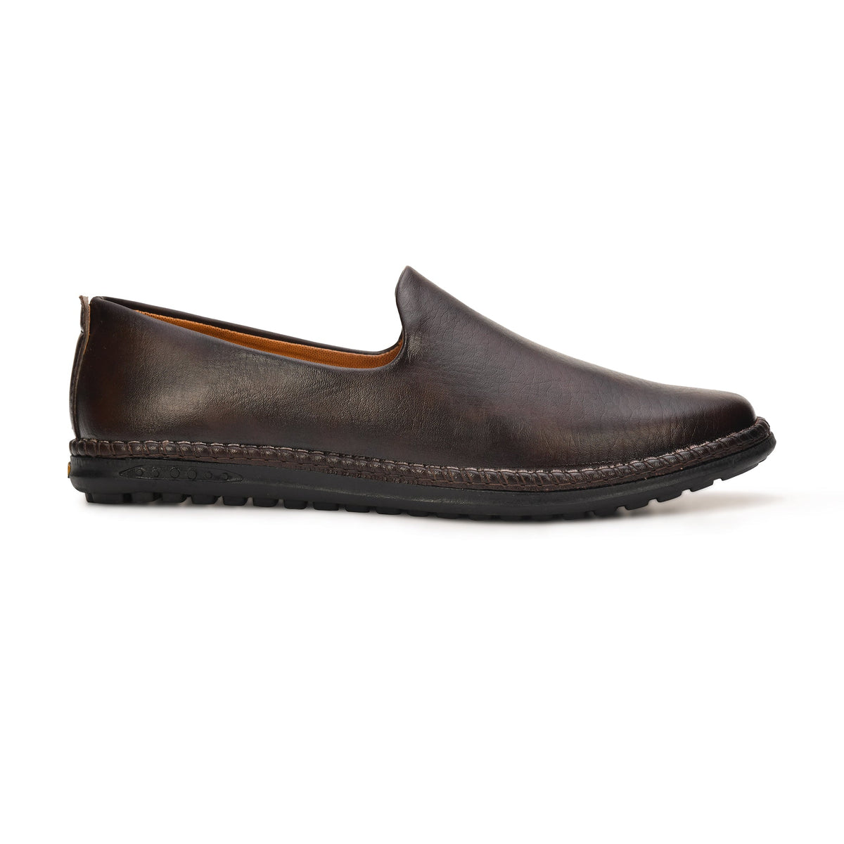Faux Leather Slip-On Ethnic Jutti Men
