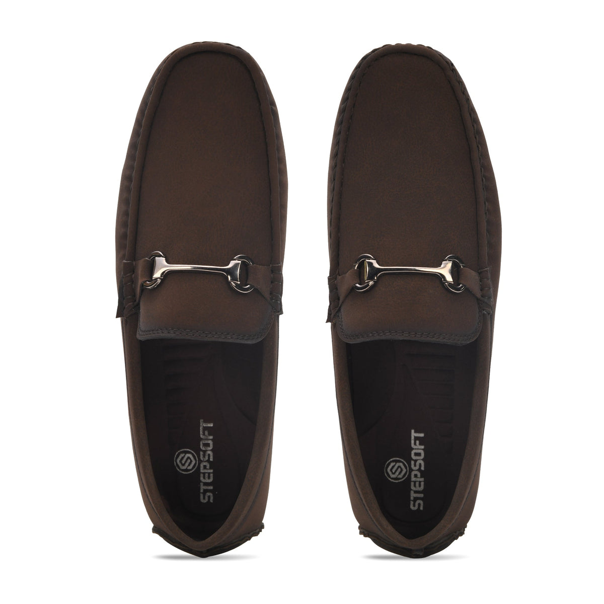 Suede Finish Horsebit Slip-On Loafers Men