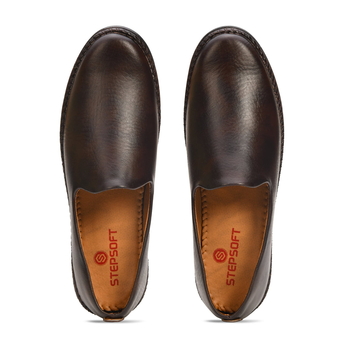 Faux Leather Slip-On Ethnic Jutti Men