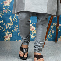 Leather V-Strap Cushioned Slippers for Men