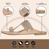 Handcrafted Pure Leather Kolhapuri Chappals