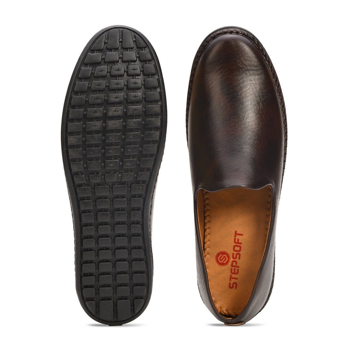 Faux Leather Slip-On Ethnic Jutti Men