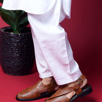 Peshawari Faux Leather Ethnic Sandals Men