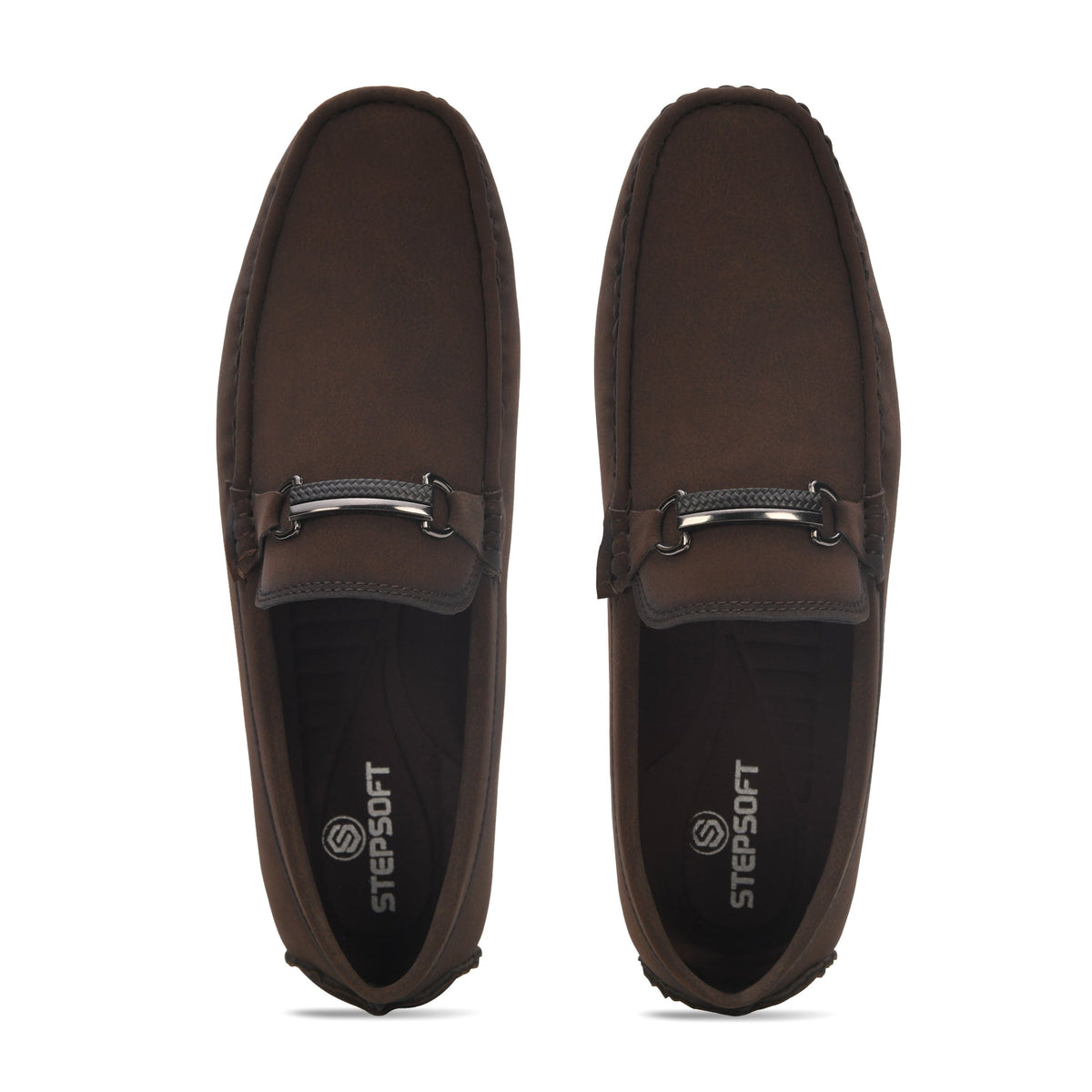 Horsebit Faux Suede Slip-On Loafers Men