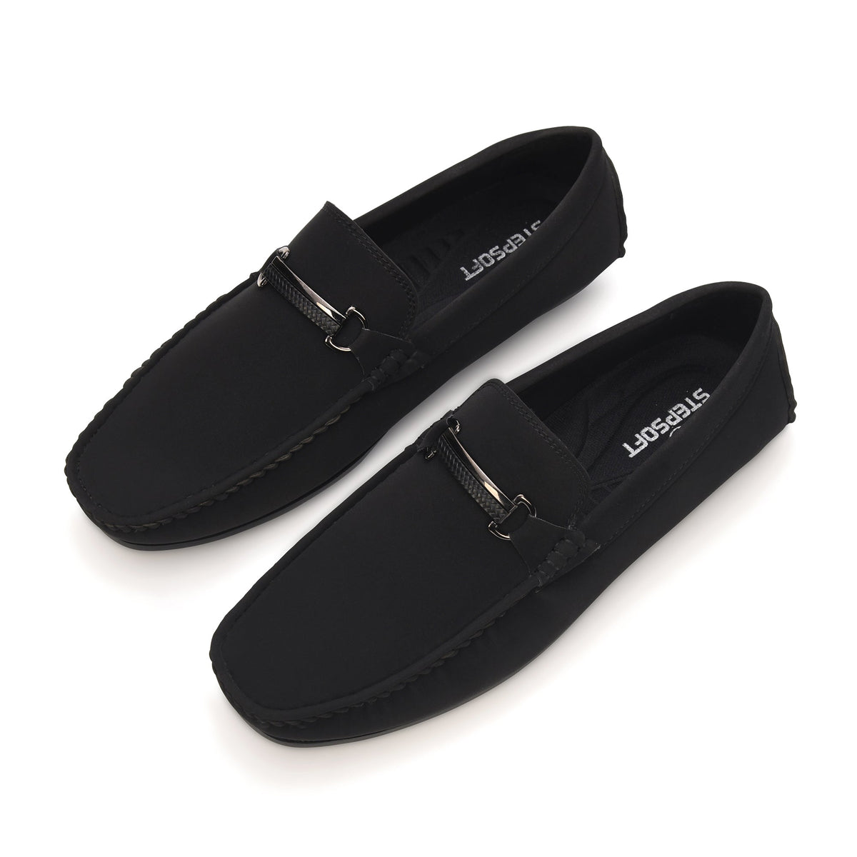 Horsebit Faux Suede Slip-On Loafers Men