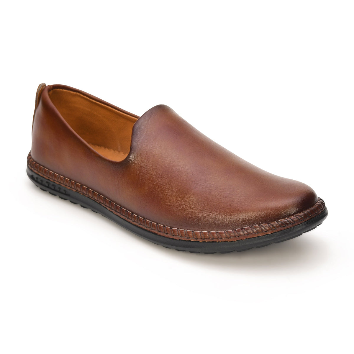 Faux Leather Slip-On Ethnic Jutti Men