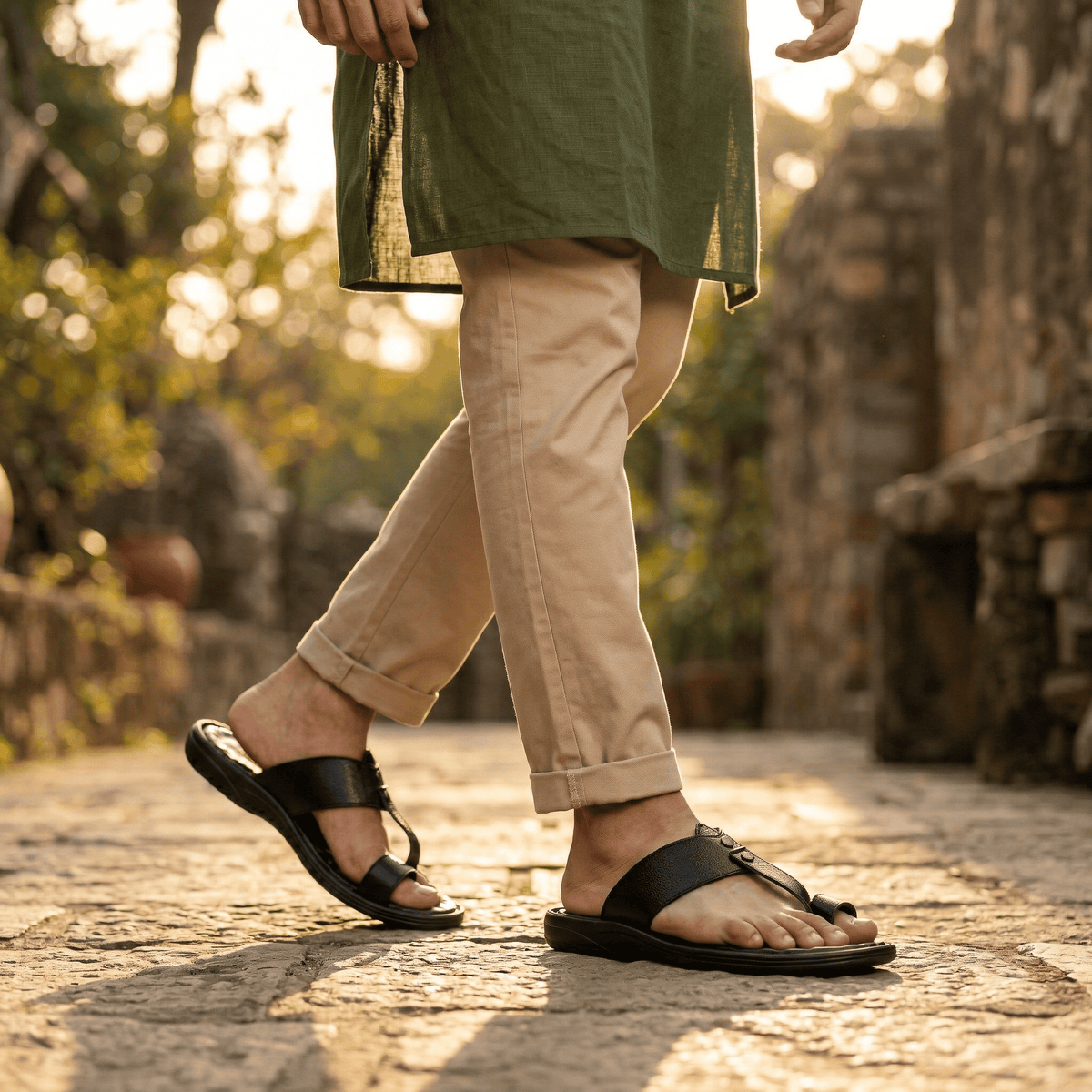 Orthopedic Comfort Kolhapuri Slippers Men