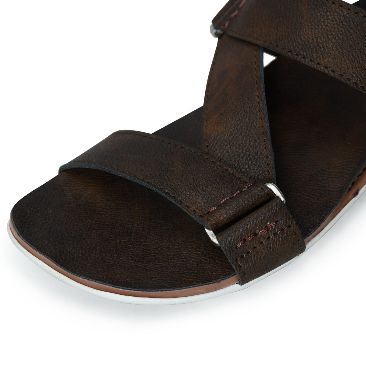 Cushioned Footbed Buckle Strap Sandals Men