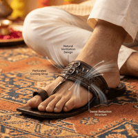 Viraj Patina Royale Pure Leather Kolhapuri