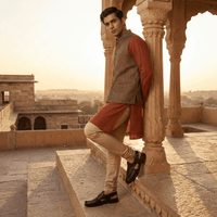 Peshawari Faux Leather Ethnic Sandals Men