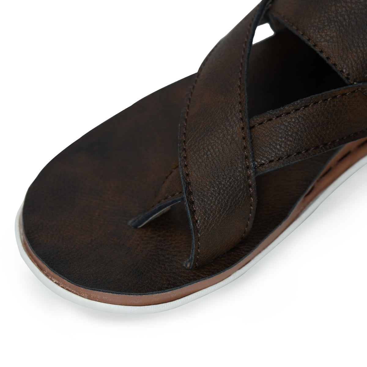 Designer Faux Leather Slippers for Men