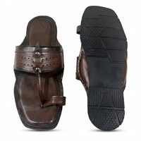 Cushioned Kolhapuri Toe Ring Slippers