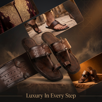 Cushioned Kolhapuri Toe Ring Slippers