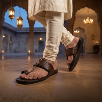 Cushioned Kolhapuri Toe Ring Slippers