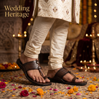Cushioned Kolhapuri Toe Ring Slippers