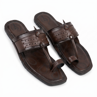 Cushioned Kolhapuri Toe Ring Slippers