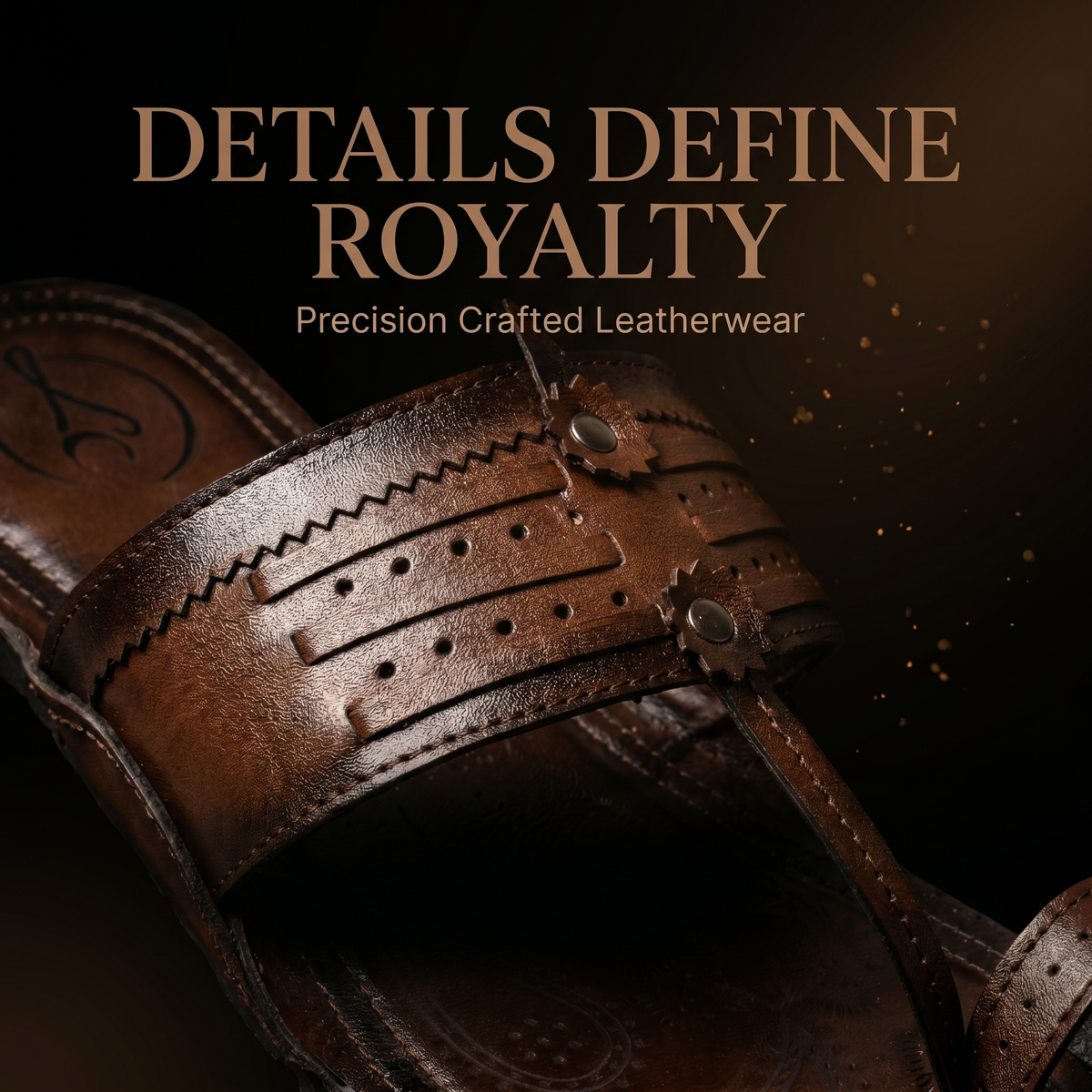Cushioned Kolhapuri Toe Ring Slippers