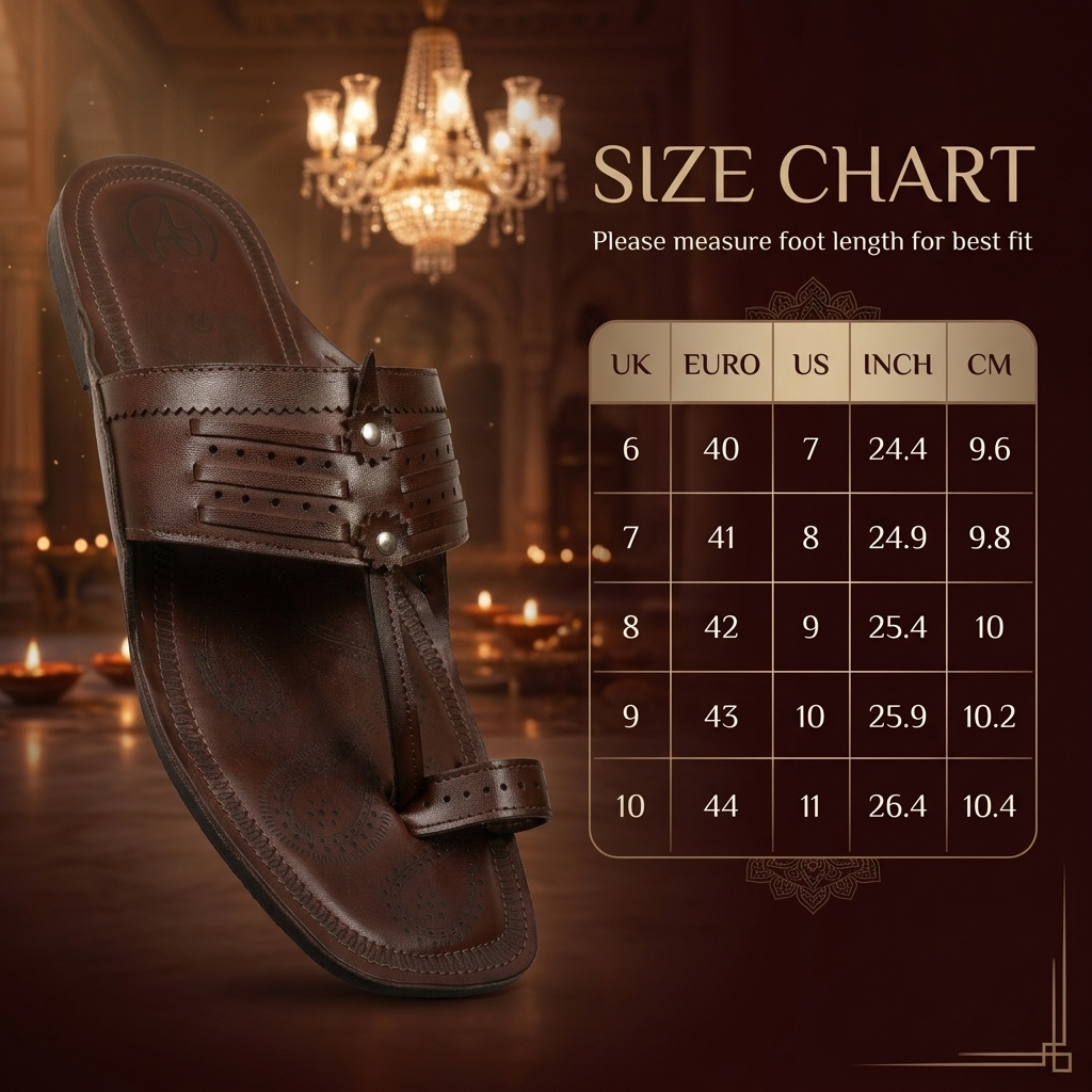 Cushioned Kolhapuri Toe Ring Slippers