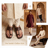 Cushioned Kolhapuri Toe Ring Slippers