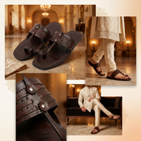 Cushioned Kolhapuri Toe Ring Slippers