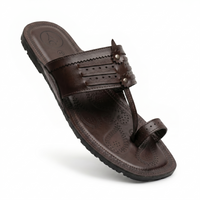Cushioned Kolhapuri Toe Ring Slippers