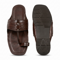Cushioned Kolhapuri Toe Ring Slippers