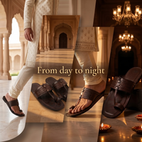 Cushioned Kolhapuri Toe Ring Slippers