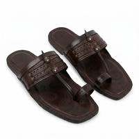 Cushioned Kolhapuri Toe Ring Slippers