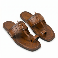 Cushioned Kolhapuri Toe Ring Slippers