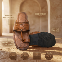 Cushioned Kolhapuri Toe Ring Slippers
