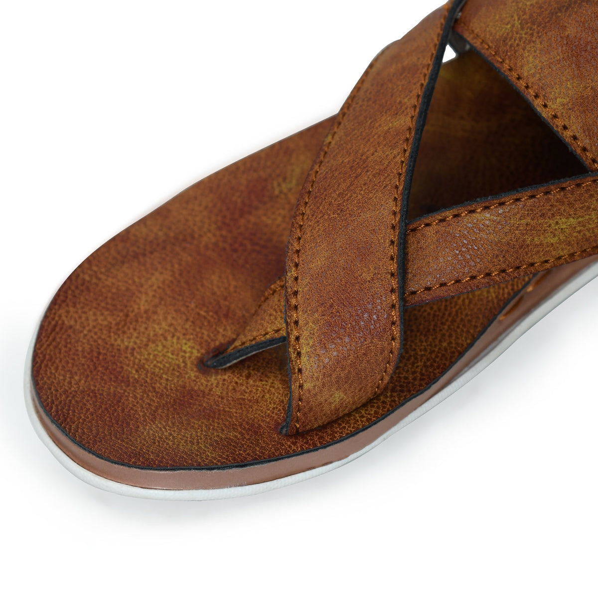 Designer Faux Leather Slippers for Men