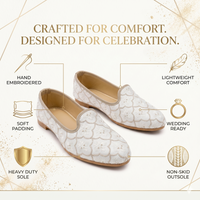 Textured Ethnic Wedding Jutti for Men