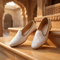 Textured Ethnic Wedding Jutti for Men