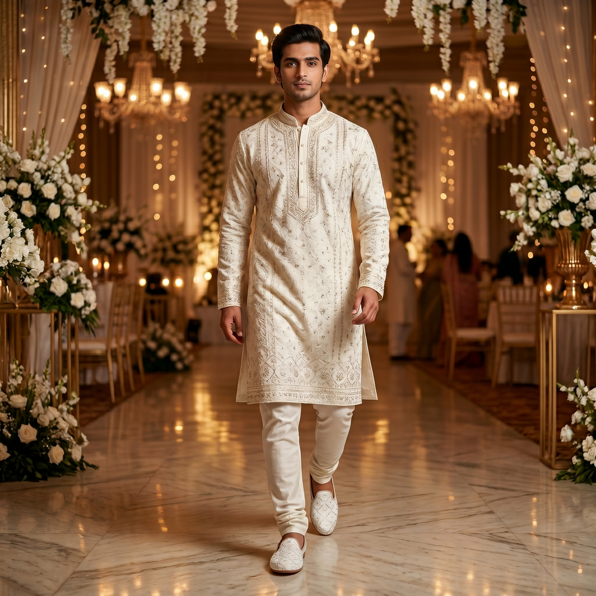 Textured Ethnic Wedding Jutti for Men