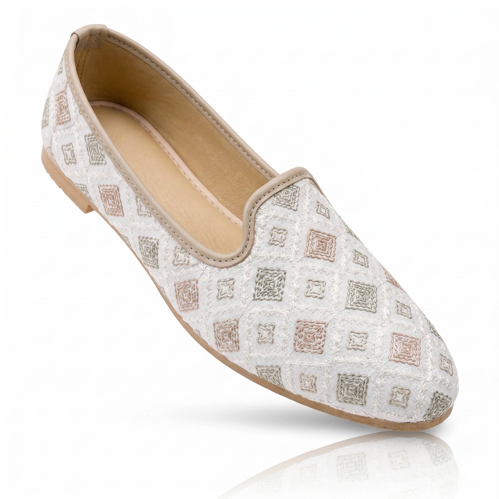 Embroidered Cushioned Comfort Nagra Juttis