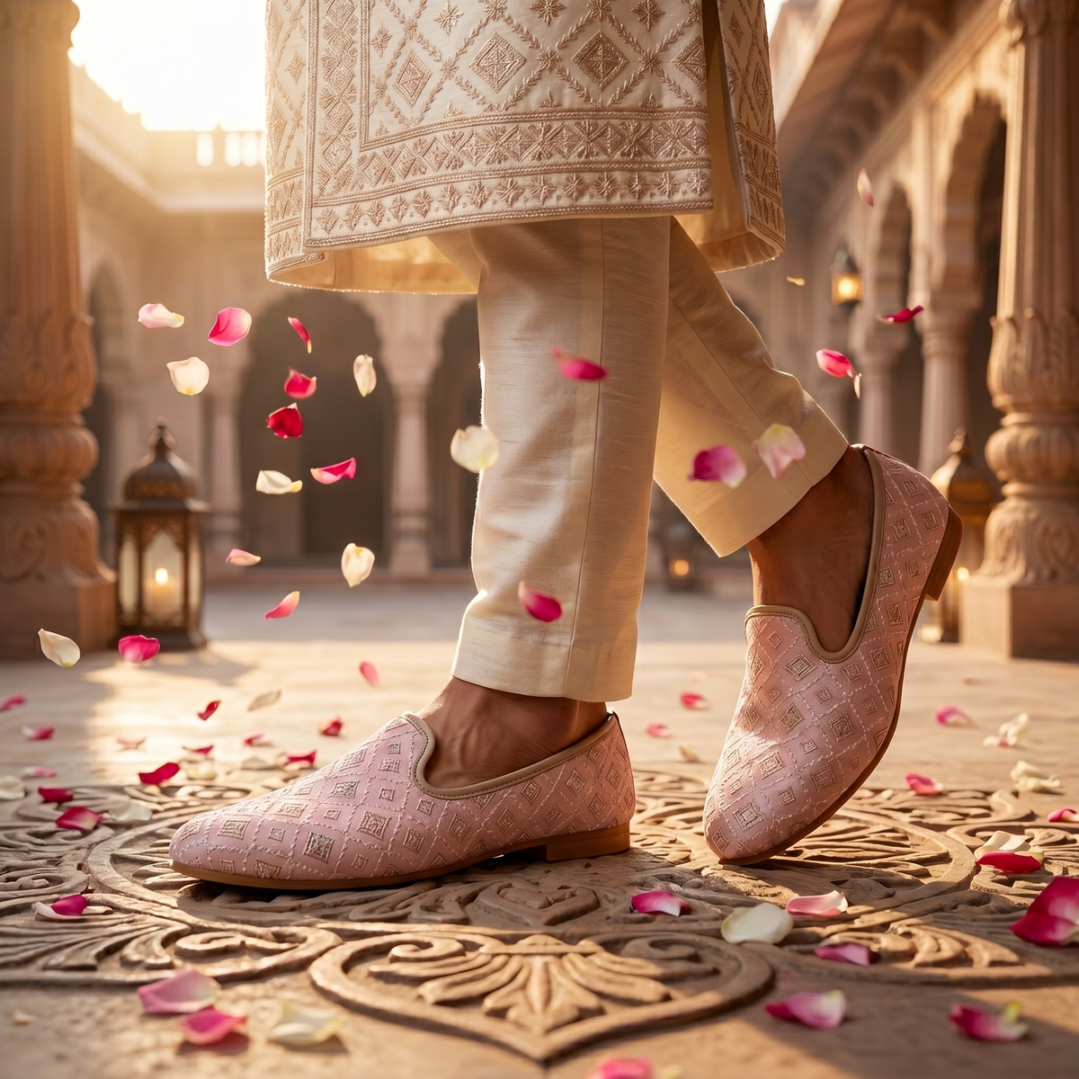 Embroidered Cushioned Comfort Nagra Juttis