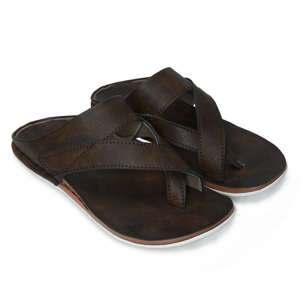 Designer Faux Leather Slippers for Men